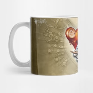 Little girl with hearts Mug